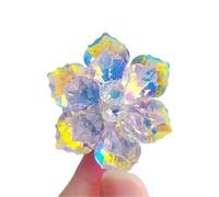 Flower Shaped Brooch Shining Glass Flower Brooches For Women Beauty Office Festive Party Coat Dress Pin Decoration Brooch(Color 7)