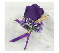 Flower Shaped Brooch Women Men Brooches Silk Rose Flowers Boutonniere Ladies Groom Groomsmen Buttonhole For Party Wedding Decor Accessories(Color-05)