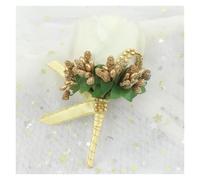 Flower Shaped Brooch Women Men Brooches Silk Rose Flowers Boutonniere Ladies Groom Groomsmen Buttonhole For Party Wedding Decor Accessories(Color-09)