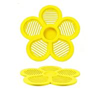 Flower Shaped Floating Bee Feeder - Floating Garden Waterer, Bee Island | B́ee Water Station For Outdoor Backyard Patio, Deck Butterfly Farm Pond Fountain With Sturdy Long-Lasting Construction And Saf