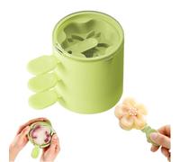 Flower-Shaped Silicone Ice Cream Mold with Lids,Multi-Layer Flower Silicone Popsicle Molds,Stackable Reusable DIY Ice Cream Maker Cups,DIY Dessert,Puree Jelly Tray