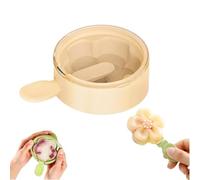 Flower-Shaped Silicone Ice Cream Mold with Lids,Multi-Layer Flower Silicone Popsicle Molds,Stackable Reusable DIY Ice Cream Maker Cups,DIY Dessert,Puree Jelly Tray