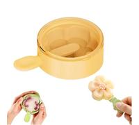 Flower-Shaped Silicone Ice Cream Mold with Lids,Multi-Layer Flower Silicone Popsicle Molds,Stackable Reusable DIY Ice Cream Maker Cups,DIY Dessert,Puree Jelly Tray