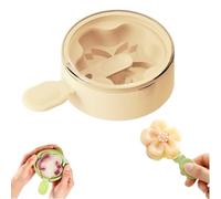 Flower-Shaped Silicone Ice Cream Mold with Lids,Multi-Layer Flower Silicone Popsicle Molds,Stackable Reusable DIY Ice Cream Maker Cups,DIY Dessert,Puree Jelly Tray