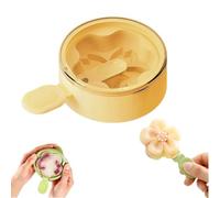 Flower-Shaped Silicone Ice Cream Mold with Lids,Multi-Layer Flower Silicone Popsicle Molds,Stackable Reusable DIY Ice Cream Maker Cups,DIY Dessert,Puree Jelly Tray