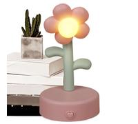 Flower Shaped Table Lamp - Soft Glow Night Light, Decorative Flower Lamp, Non Glare Lighting | Elegant Lighting Accessory For Bedroom Living Room Study Office Dorm Cafe Apartment Bedside Nightstand