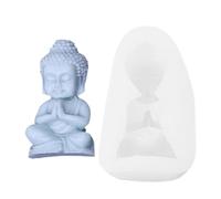 Flower Silicone Mold, 3D Floral Epoxy Resin and Wax Melt DIY Candle Soap Bar Clay Craft Non-Sticky Buddha Rose Design for Kids, Crafting Home Decor | Creative with project scenarios candle