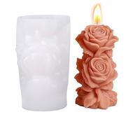 Flower Silicone Mold, Plaster Candle Soap Mold, Reusable Craft Mould for Homemade Projects, Wax Casting, DIY Art Supplies, Decorative Flower Shaping Tool for Holiday Party