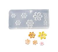 Flower Silicone Molds Nails Art Carving Mould Manicure Template Tools For Woman Nail Art Silicone Manicure Template Moulds For Woman