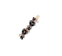 Flower Small Barrette Decorative Hair Clips Accessories for Thin Women Haarwurzel Clip (Grey One Size)