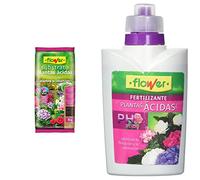 Flower Substrato Plantas Ácidas, 5 l, Color Marrón & 10544 - Abono líquido Plantas ácidas, 500 ml