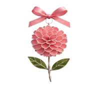 Flower Suncatcher - Hanging Decor Acrylic Metal Stained | Pendant Ornament Light Catching Window Wall Decoration for Balcony, Garden, Porch, Living Room, Sunlit Display Accent