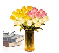 Flower Table Lamp - Floral Romantic Decorative, Bedside Nightstand Light Elegant Soft Glow Lighting for Home Living Room Bedroom Office Indoor Outdoor Table Use Stylish Ambient Decor for Women Men