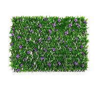 Flower Trellis - Flower Hedge Roll - Artificial Hedge Screening with Flowers - Expanding Trellis with Leaves and Flowers - Expandable Faux Privacy Fence - Garden Trellis Panels