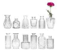 Flower Vase - Decor For Stylists, Vintage Plant Holder, Durable High-Clarity Borosilicate Build, Integrated Stable-Base Support System, Glassware Hardware, Efficient Farmhouse Restaurant Use