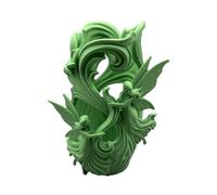 Flower Vase, Decorative Table Centerpiece, 4.69x3.9x6.3 Inches Pampas Holder Handy Grips, Dried Grass Aid with Quick Setup, Living Room Helper with Reliable Style, Home Accessories for Fireplace Use