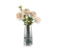 Flower Vase Modern Glass- Vases for Flowers Gray Handmade Ins Modern Cheap Big Floral Vase for Tulip Pampass Roses Wedding Decor Home Centerpieces