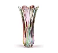Flower Vase Phoenix Tail Shape Thickened Crystal Glass for Home Decor, Wedding Or Gift, 30cm