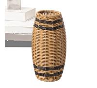Flower Vases Bouquet, Artificial Rattan Floral Basket Vase, Rustic Decorative Centerpiece for Tabletop Arrangements in Bedroom, Living Room, Farmhouse, Wedding, and Event Decor