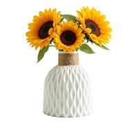 Flower Vases,Modern Textured Floral Holder - Small Flower Vase | Ideal For Housewarming Indoor Home Desk Office Shelf Living Room Wedding Coffee Table