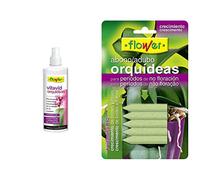 Flower Vitavid Orquídeas Platinum 10, 180 ml & Abono Clavos Orquídeas, 5 Unidades