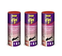 FLOWER x 3 Insecticida Talquera Antihormigas 400 gr | Repelente Suelo Interior y Exterior Insectos Rastreros, Hormigas, Pulgas, Chinches y Cucarachas | Fácil Aplicación (3 UNIDADES)