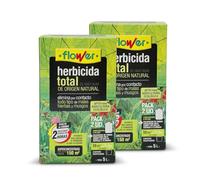 FLOWER x2 Herbicida Total Ecológico de Origen Natural para 300 m² | Elimina Malas Hierbas y Musgo de Acción Rápida | Alternativa Glifosato Súper Concentrado 500 ml para 10L | Resultados en 2H (2 UDS)