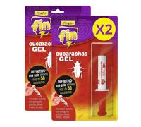 Flower x2 Insecticida Anti Cucarachas Formato Jeringa 10 gr | Jeringuilla Anticucarachas Eficaz Elimina y Mata Cucaracha | Gel Atrayante y Duradero | Interior y Exterior | Aplicación Fácil y Segura