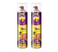 FLOWER X2 Insecticida Avispas y Avisperos Exterior Alcance 5 Metros 800 ML | Spray Repelente Avispones, Nidos de Avispas y Avispero Súper Concentrado | Eliminación Inmediata Terrazas y Jardines