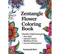 Flower Zentangle Coloring Book