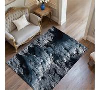 flowereyes Alfombra 3D Ilusión Óptica Grieta del Suelo con Cielo Azul, Alfombras 3D Decorativa para Salón