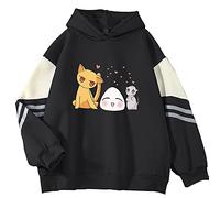 flowereyes Anime Fruits Basket Sudadera con Capucha Tohru Cosplay Color Choque Sudadera Pullover Sohma Yuki Kyo Harajuku Color Caramelo Manga Larga para Unisex
