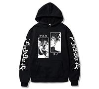 flowereyes Black Clover Sudadera con Capucha Pullover Anime Harajuku Sudadera Casual Asta Cosplay Disfraz Hombres Mujeres