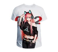 flowereyes Darling in The FRANXX Fashion 3D T Shirt Zero Two Anime Short Sleeve Summer Casual Loose Top For Unisex