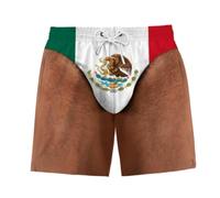 flowereyes Divertidos Pantalones Cortos patrióticos Estampado Las Banderas