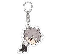 flowereyes EVA Evangelion Llavero Anime Rei Ayanami Asuka Langley Souryuu Llavero Acrilico Colgante Bolsa Coleccion para Fans