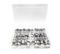 Floweringbeter 130 abrazaderas de manguera de una sola oreja hechas de acero inoxidable 304 para necesidades de fijación de mangueras industriales y automotrices