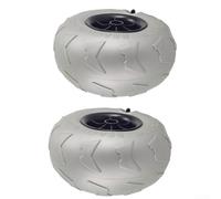 Floweringbeter 2 ruedas de globo de playa de 205 x 115 x 20 mm para kayak, camping, carro, neumáticos de PVC, neumáticos anchos que evitan hundirse en la arena