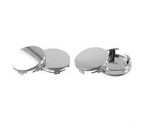 Floweringbeter ABS Car Hub Center Cap Cover Set 4pcs Para Vehículos que requieren 60mm Diámetro Exterior y 56mm Diámetro Interior Ajuste (Plata)