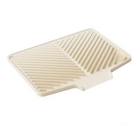 Floweringbeter Alfombrilla de drenaje antideslizante hecha de silicona con canales de drenaje en ángulo para una eliminación eficaz del agua en entornos de cocina (arroz)