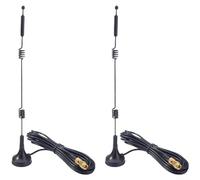 Floweringbeter Antena omnidireccional de doble banda 7dBi que soporta frecuencias 2.4G y 5.8G con para SMA J para equipos de infraestructura inalámbrica