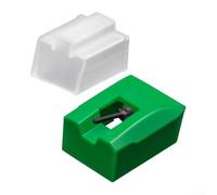 Floweringbeter ATN95E Aguja de disco de vinilo para Audio-Technica AT-LP120-USB con punta elíptica para una mayor extracción de detalles de ranuras de música (verde)
