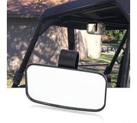 Floweringbeter ATV UTV Espejo retrovisor gran angular con óptica esférica y soporte de montaje ajustable para barras de 1.5 pulgadas 1.75 pulgadas 2 pulgadas