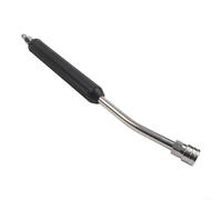 Floweringbeter Barra de extensión de limpieza de coche con conexión rápida de 1/4 pulgadas para uso con lavadoras a presión, cañones de espuma y limpiadores de chasis (40 cm, negro)
