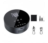 Floweringbeter Bomba de neumáticos eléctrica inalámbrica portátil para coches y motocicletas con pantalla digital para controlar la presión, inflado rápido y carga USB