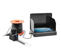 Floweringbeter Buscador de peces cámara subacuática con video HD y sonar para pesca en barco y orilla con pantalla IPS de 1500 nit y lente gran angular del 195% (C)