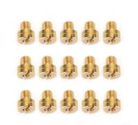 Floweringbeter Chorros principales de carburador para Mikuni VM22 VM24 VM26 VM30 Carb 26 mm 28 mm Aluminio Grabado Tamaños para 125cc 250cc Uso de Motocicleta Off-Road (15pcs #88-150)