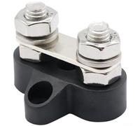 Floweringbeter Conector de terminal fiable para sistemas de energía solar y marina con pernos M6 M8 y compatibilidad de 48 V CC para caravanas (negro-M8)