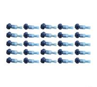 Floweringbeter Conectores de empalme rápido de núcleo de latón con espadas macho para línea límite a cableado de estación de acoplamiento para configuraciones robóticas de cortacésped (azul)