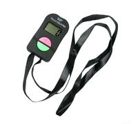 Floweringbeter Contador electrónico digital de mano con pitido de sonido y LCD de 4 dígitos, adecuado para seguimiento de inventario, calificación y asistencia con cordón